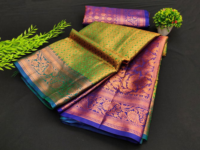 Kanjivaram 01 Exclusive Wear Wholesale Designer Sarees Catalog
